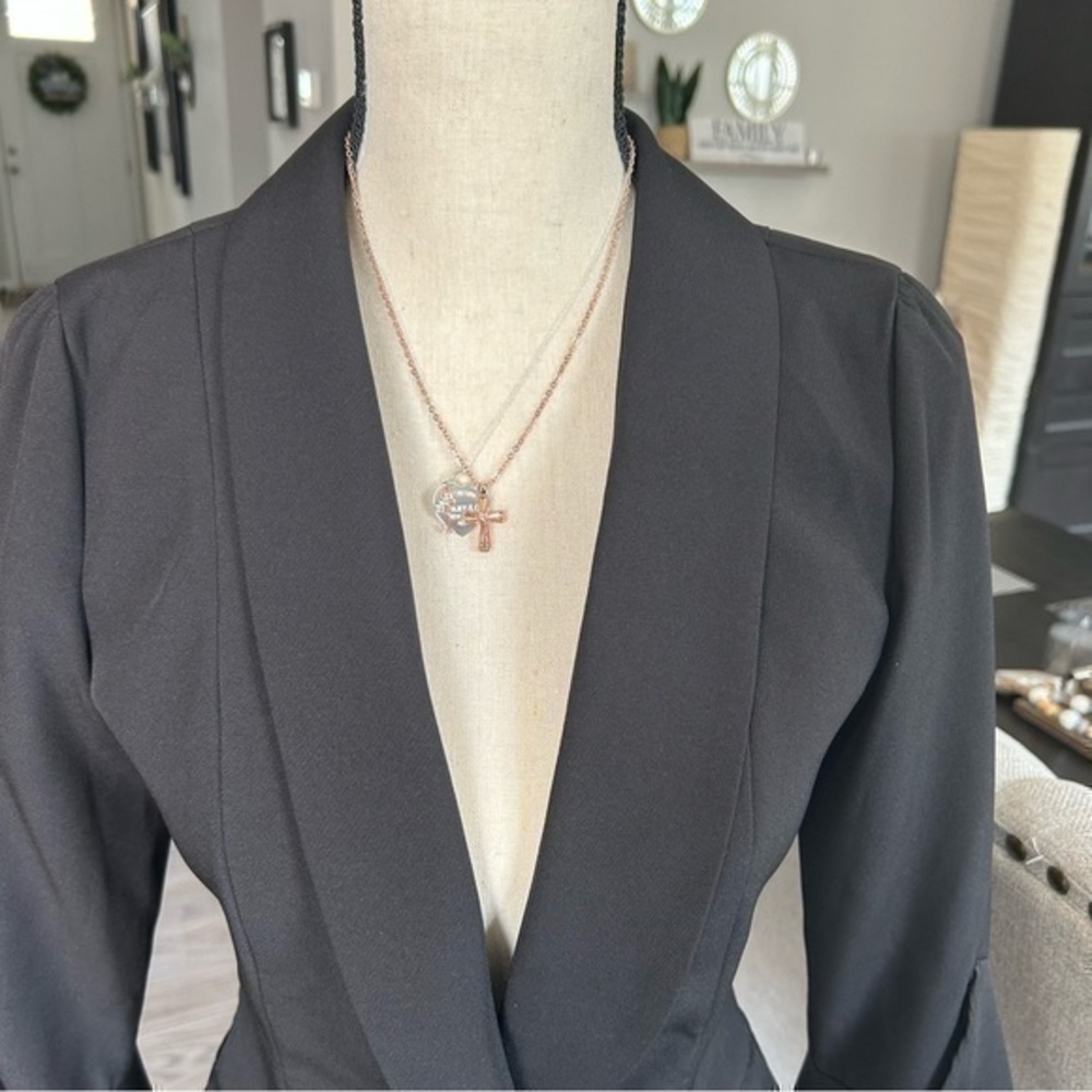 💋 ASOS Lavish Alice Frill Sleeve Fitted Blazer 🧥 2 - Picture 7 of 14